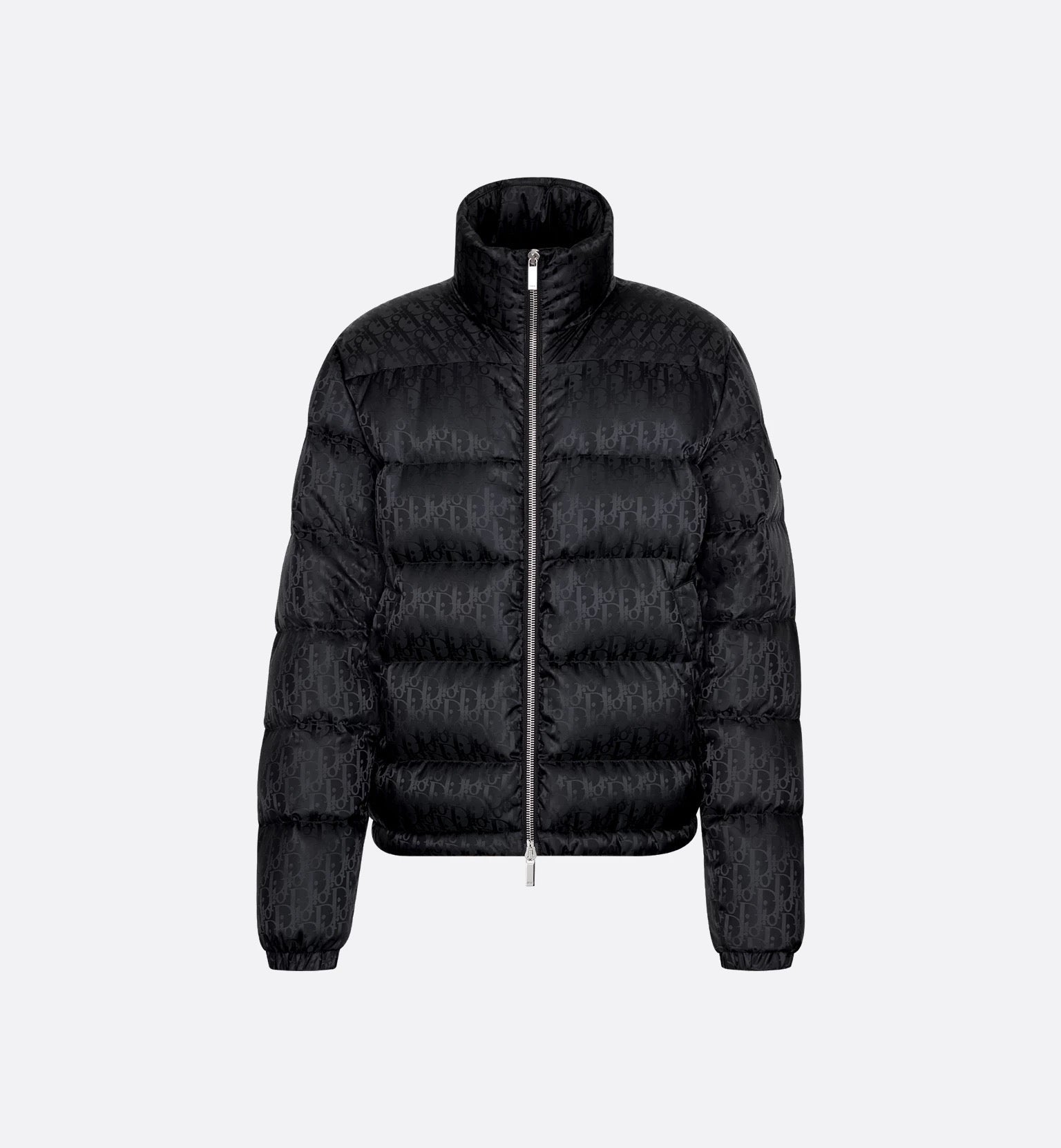 "D" Oblique Puffer Schwarz