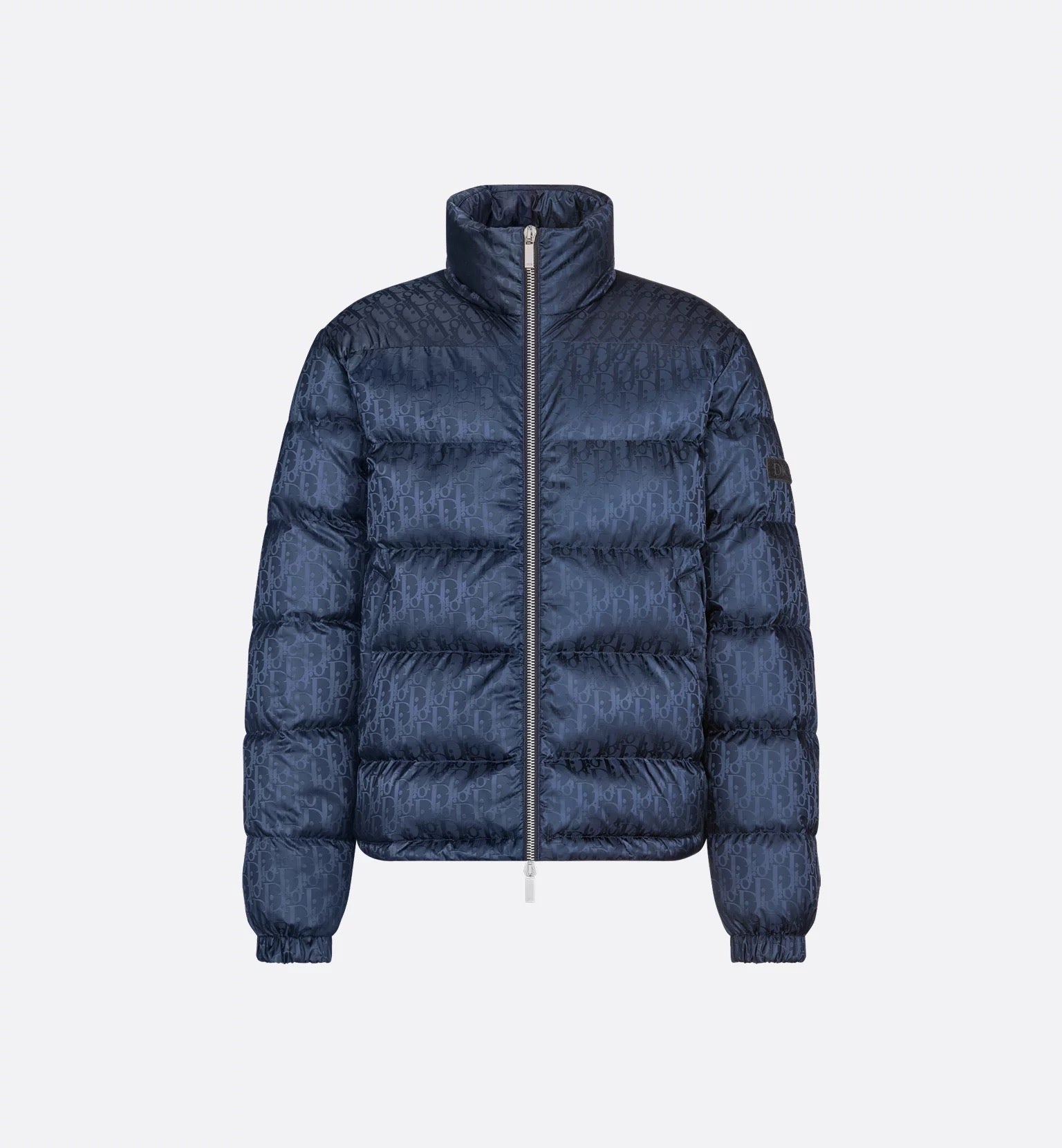 "D" Oblique Puffer Blau