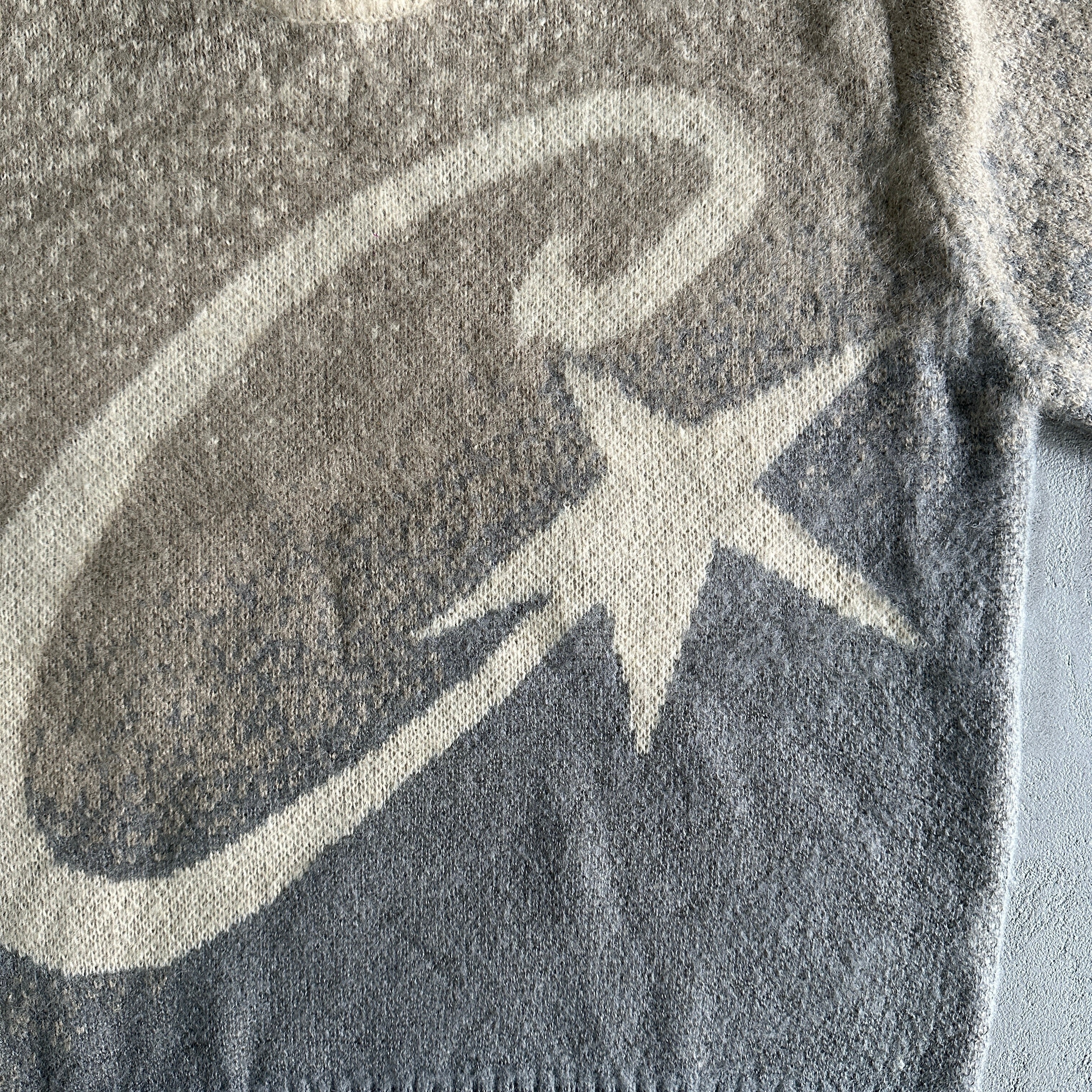 "CRTZ" Mohair Beige/Grau