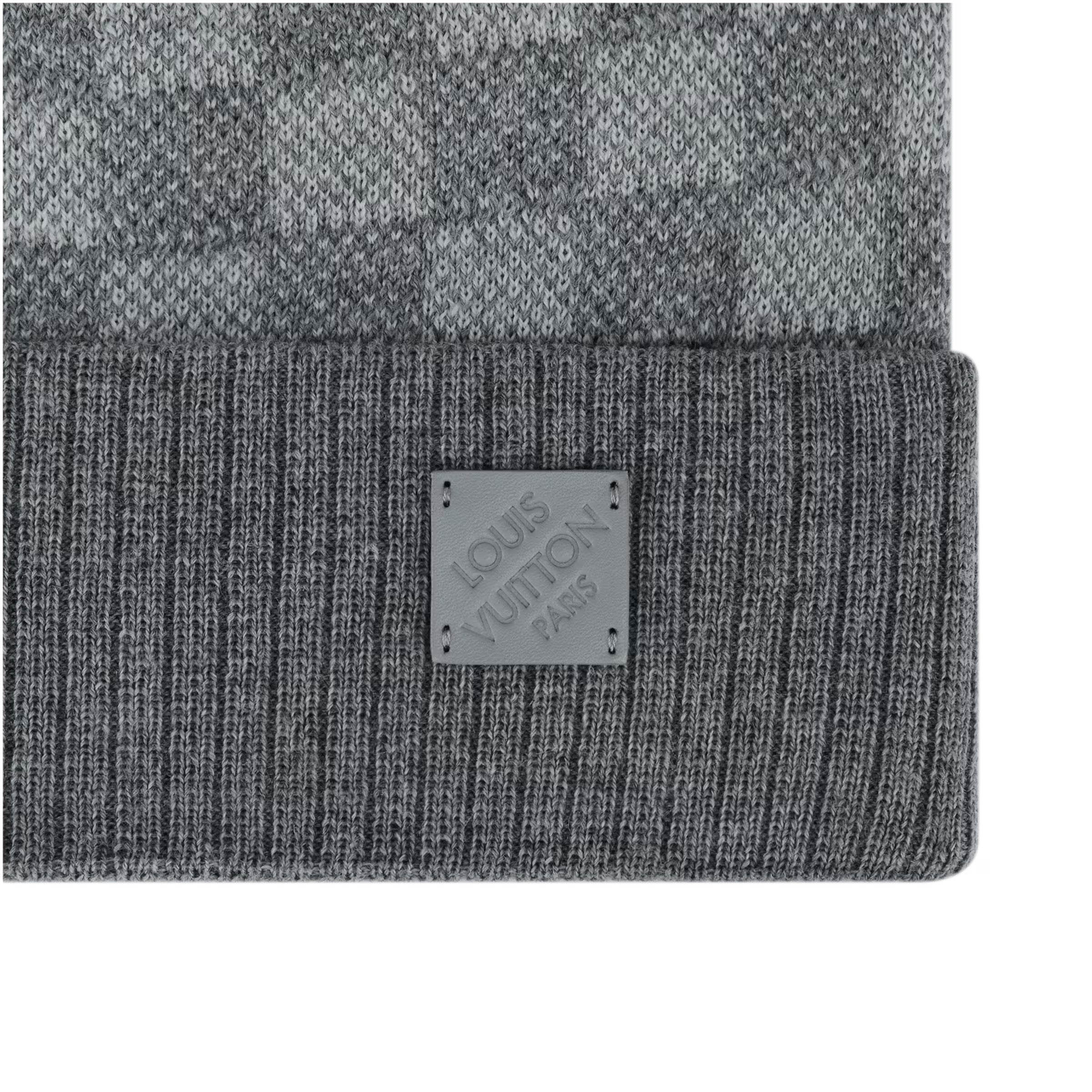 "LV" Beanie Grau